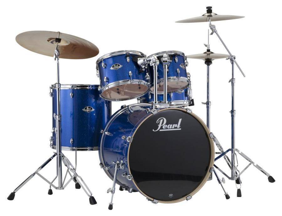 Export Series 5 Piece Drum Kit w/Hardware & Cymbals - Electric Blue