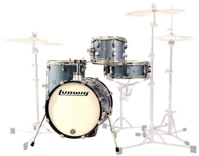 Breakbeats by Questlove 4-Piece Shell Pack (16,10,13,SD) - Azure Sparkle