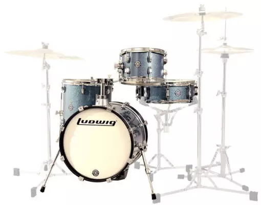 Breakbeats by Questlove 4-Piece Shell Pack (16,10,13,SD) - Azure Sparkle