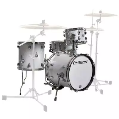 Breakbeat by Questlove 4 Piece Drum Kit - White Sparkle