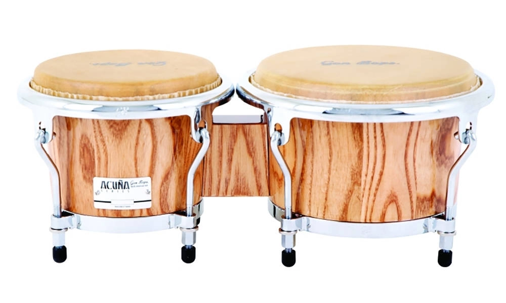 Alex Acuna Signature Bongos - Natural Lacquer