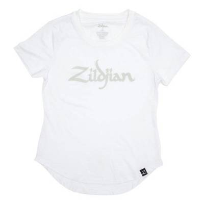 Zildjian - T-shirt pour femme avec logo, blanc - Petit