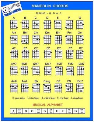 Twisted Gitar Co - Mandolin Chord Chart
