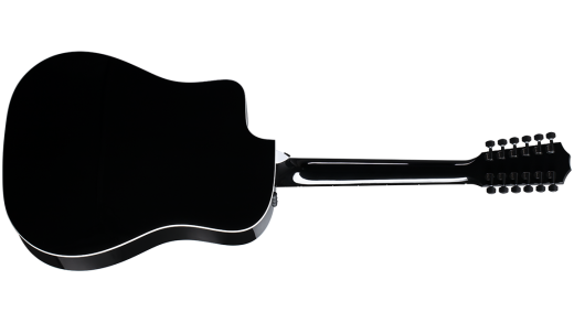 250ce-BLK DLX 12-String Spruce/Maple Acoustic-Electric Guitar