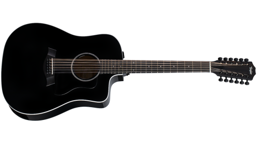 Taylor Guitars - 250ce-BLK DLX 12-String Spruce/Maple Acoustic-Electric Guitar