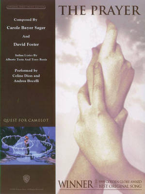 The Prayer - Sager/Foster - Piano/Vocal/Guitar - Sheet Music