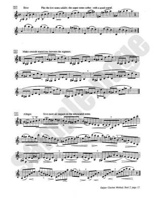Galper Clarinet Method, Book 2 - Clarinet - Book