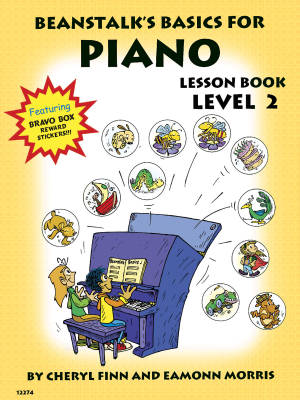 Willis Music Company - Beanstalks Basics for Piano Lesson Book, Level 2 - Finn/Morris - Piano - Book