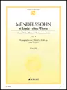 Schott - 6 Songs Without Words, Op.38 - Mendelssohn - Piano