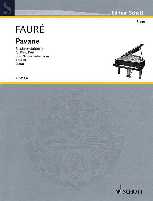 Pavane, Op.50 - Faure/Korn - Piano Duet (1 Piano, 4 Hands) - Sheet Music