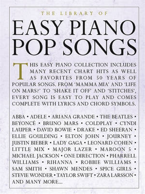 The Library of Easy Piano Pop Songs - Piano - Book