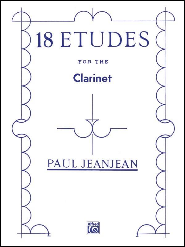 18 Etudes - Jeanjean - Clarinet - Book