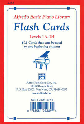 Alfred Publishing - Alfreds Basic Piano Library: Flash Cards, Levels 1A & 1B - Palmer/Manus/Lethco - Piano - Flash Cards