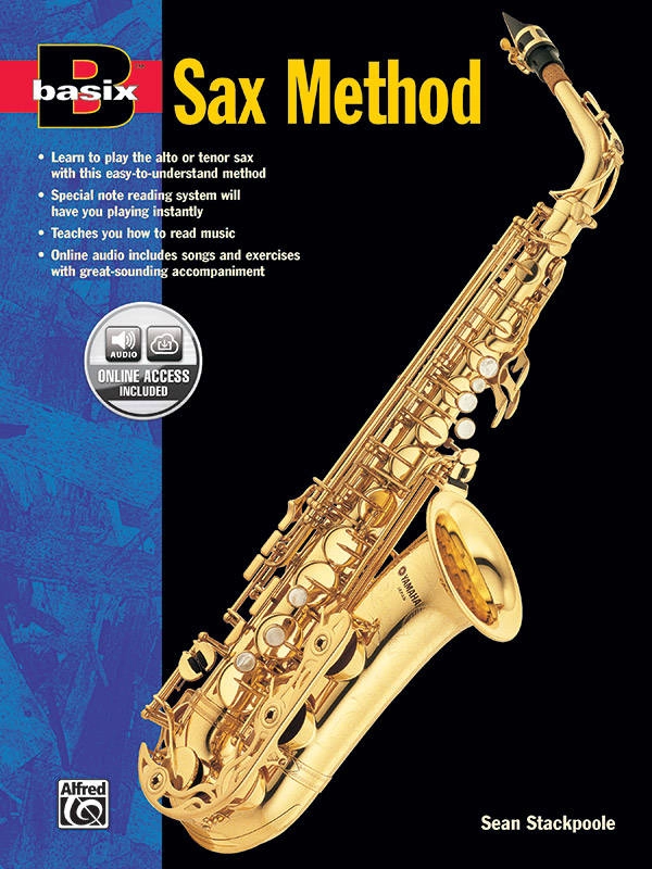 Basix: Sax Method (Alto or Tenor) - Stackpoole - Saxophone - Book/Audio Online