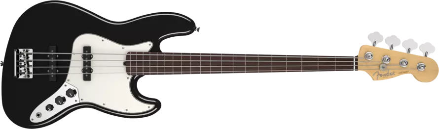 American Standard Fretless Jazz Bass - Black