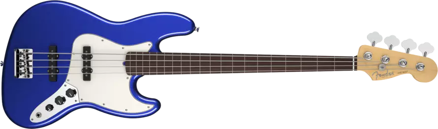 American Standard Fretless Jazz Bass - Mystic Blue