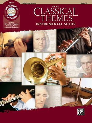 Alfred Publishing - Easy Classical Themes Instrumental Solos - Galliford - Alto Saxophone - Book/CD