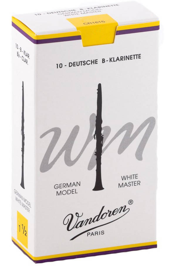 White Master Bb Clarinet Reeds (10/Box) - 1.5
