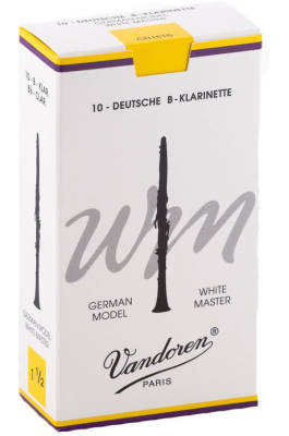 White Master Bb Clarinet Reeds (10/Box) - 1.5