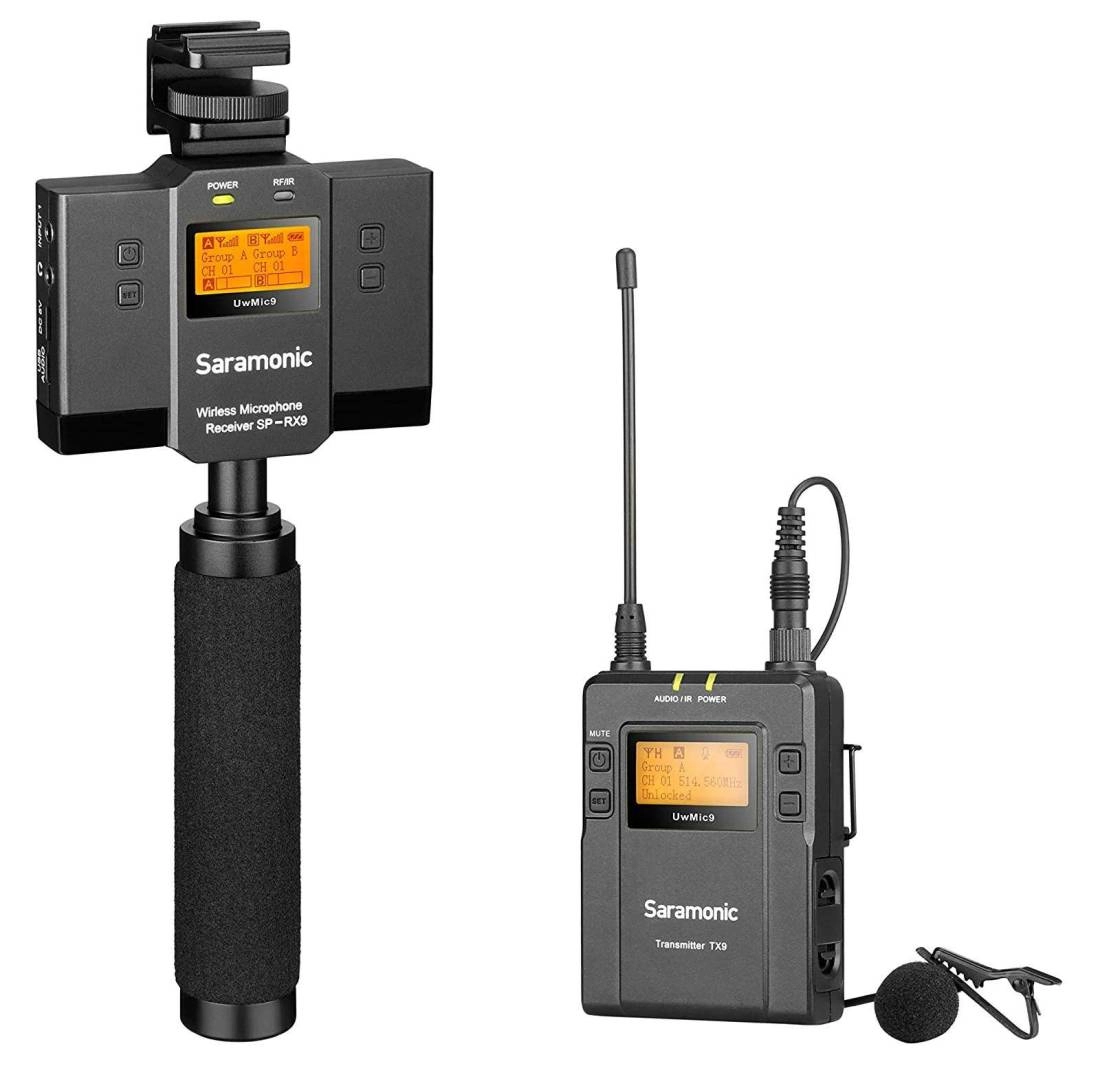 UwMic9 Wireless Lavalier Microphone System with Audio Mixer - Single Transmitter