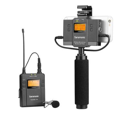UwMic9 Wireless Lavalier Microphone System with Audio Mixer - Single Transmitter