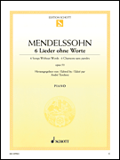 6 Songs Without Words, Op.53 - Mendelssohn - Piano