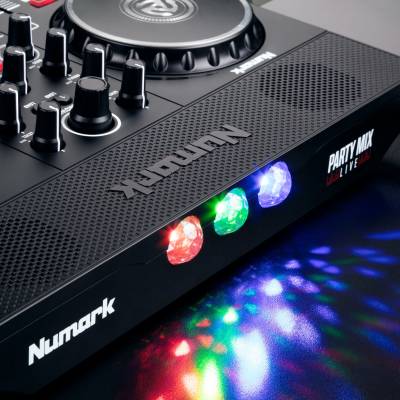 Party Mix Live DJ Controller w/Built-in Lightshow & Speakers