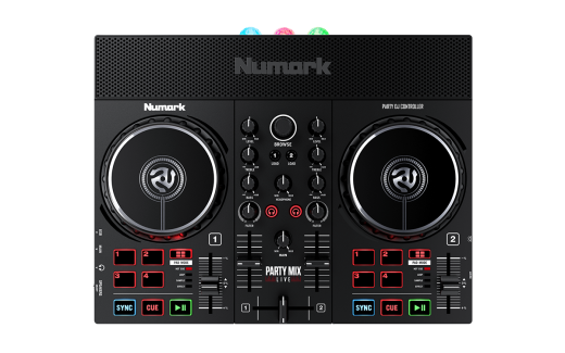 Numark - Party Mix Live DJ Controller w/Built-in Lightshow & Speakers