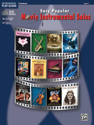 Alfred Publishing - Easy Popular Movie Instrumental Solos - Galliford - Trombone - Book/Audio Online