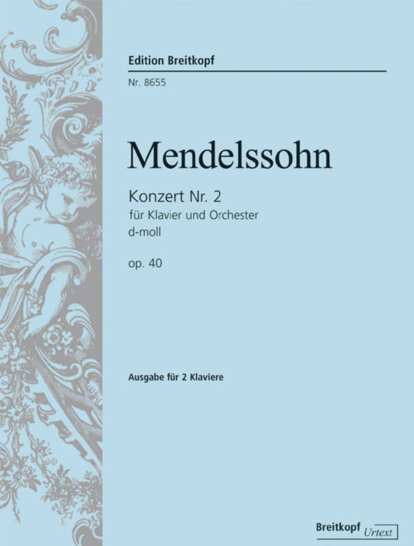 Concerto No.2 In D Minor, Op.40 - Mendelssohn - 2 Pianos, 4 Hands
