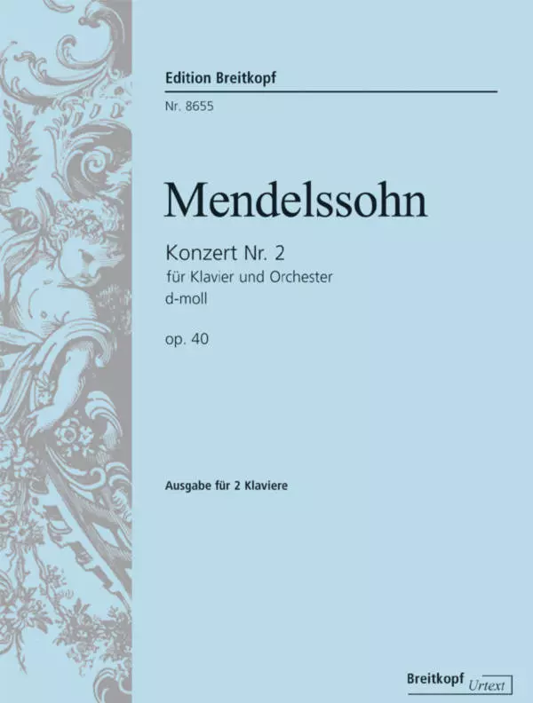 Concerto No.2 In D Minor, Op.40 - Mendelssohn - 2 Pianos, 4 Hands