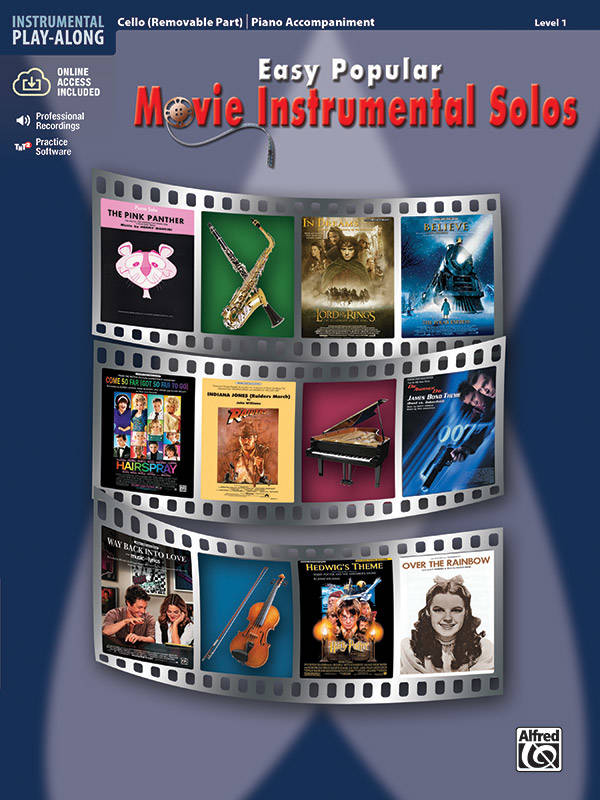 Easy Popular Movie Instrumental Solos - Galliford - Cello/Piano Accompaniment - Book/Audio Online