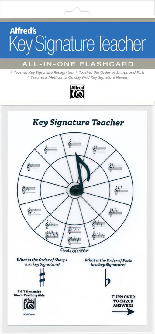 Alfred\'s Key Signature Teacher: All-In-One Flashcard (White)