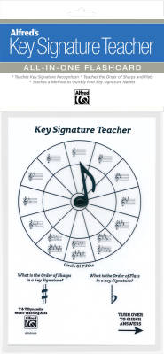 Alfred Publishing - Alfreds Key Signature Teacher: All-In-One Flashcard (White)