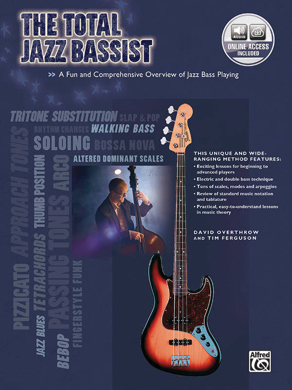 The Total Jazz Bassist - Overthrow/Ferguson - Bass Guitar/Double Bass - Book/Audio Online