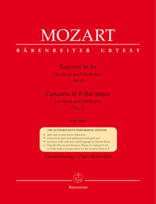 Baerenreiter Verlag - Concerto no. 4 in E-flat major K. 495 - Mozart - Horn/Piano Reduction - Sheet Music