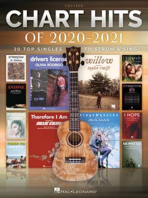 Hal Leonard - Chart Hits of 2020-2021: 20 Top Singles - Ukulele - Book