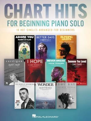 Hal Leonard - Chart Hits For Beginning Piano Solo - Book