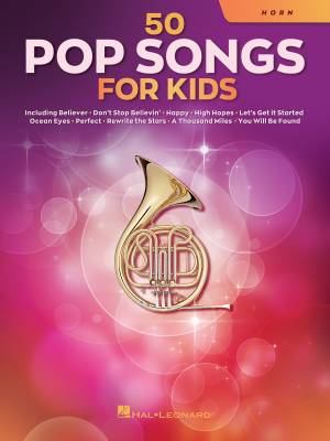 Hal Leonard - 50 Pop Songs for Kids - Horn - Book