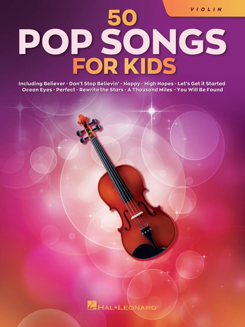 50 Pop Songs for Kids - Violin - Book