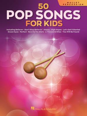 50 Pop Songs for Kids - Mallet Percussion - Book