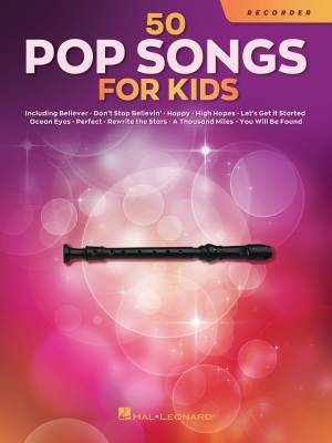 Hal Leonard - 50 Pop Songs for Kids - Recorder - Book