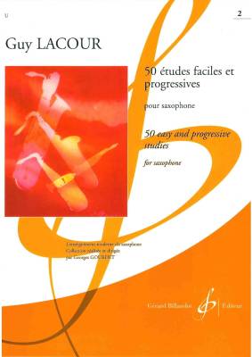 50 etudes faciles et progressives, Volume 2 - Lacour - Saxophone - Book