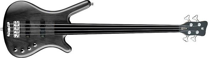 Rock Bass Corvette Basic Passive J/J Bass - Colored Oil Nirvana Black