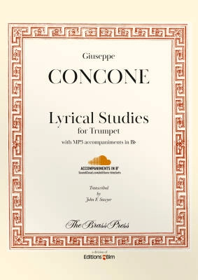 Editions Bim - Lyrical Studies - Concone/Sawyer - Trumpet - Book/Audio Online