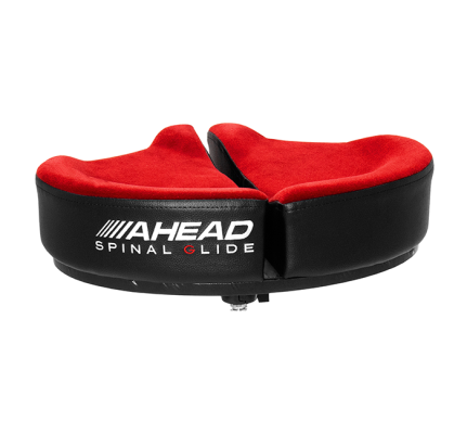 Spinal Glide Drum Throne with 3 Leg Base - Red