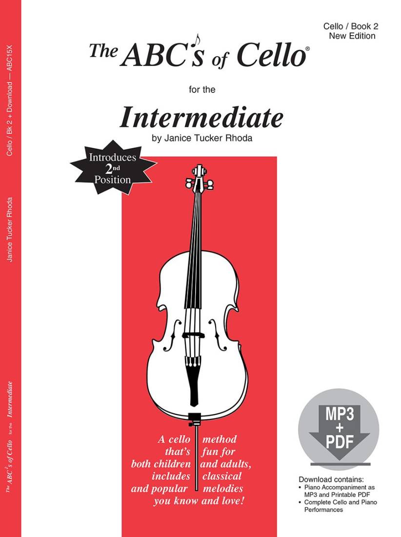 The ABCs of Cello for the Intermediate, Book 2 - Rhoda - Cello - Book/Media Online