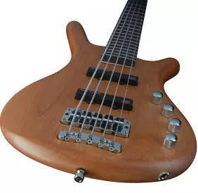 Rock Bass Corvette Basic Passive J/J Bass - Natural Satin