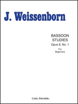 Bassoon Studies Op.8, No. 1: For Beginners - Weissenborn - Book