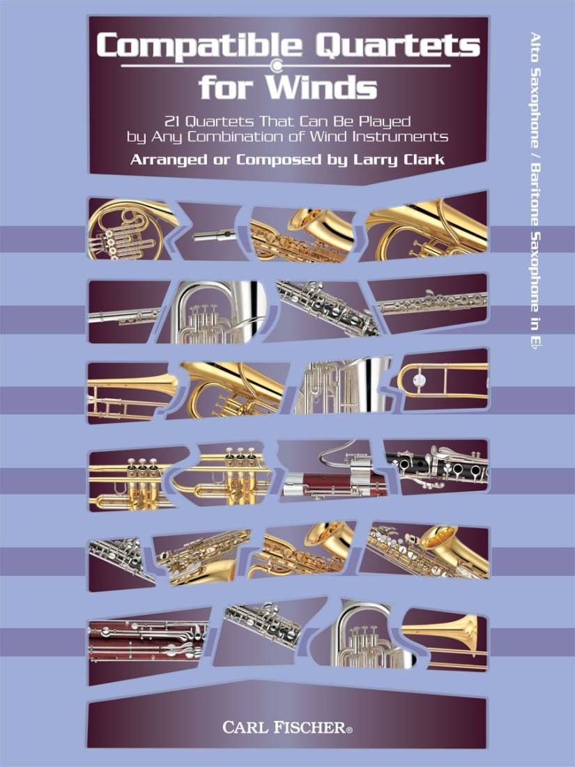 Compatible Quartets for Winds - Clark - Alto Saxophone /Baritone Saxophone in Eb - Book